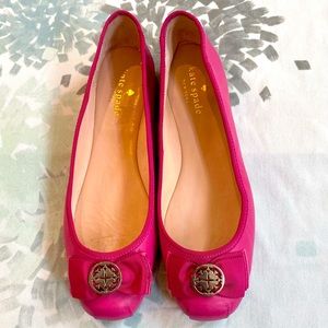 Kate Spade Pink Leather Ballet Flats